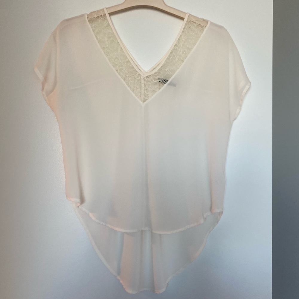 ASTR Lace Trim Top